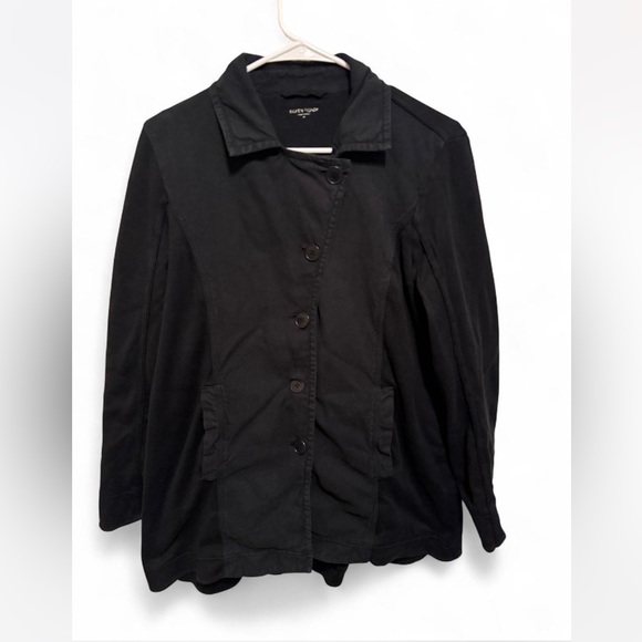 Eileen Fisher two toned Black Coat - Picture 1 of 8